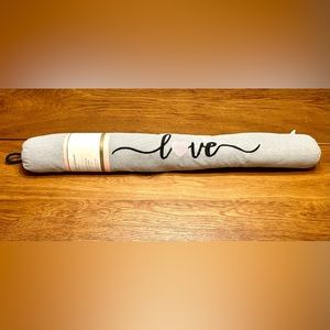 New!  Cupcakes And Cashmere Love Door & Window Draft Guard Grey Pink Heart